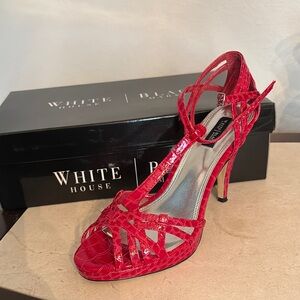 White House Black Market Red Stiletto Heels